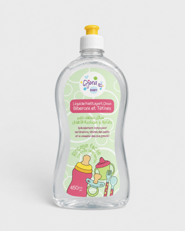 DJENA LIQUIDE NET BIBERONS ET TETINES 450ML