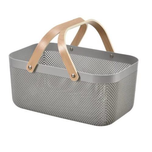 SEIFOUNA PANIER EN PLASTIQUE RECT 39X24X18CM GRIS