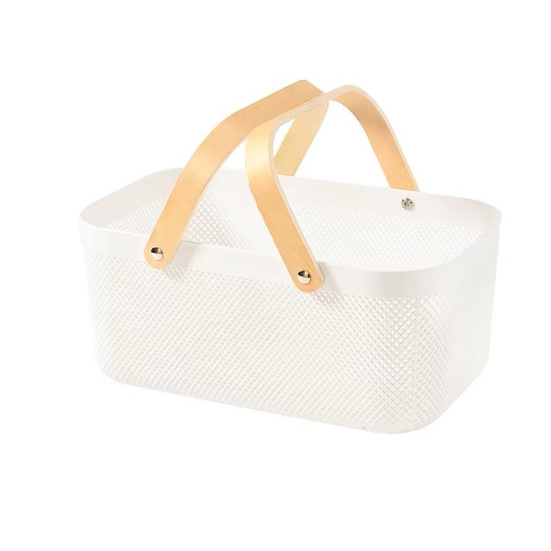 SEIFOUNA PANIER EN PLASTIQUE RECT 39X24X18CM BLANC
